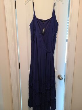 blue dress express Polar Express Double Ruffle Dress  Classic Whimsy